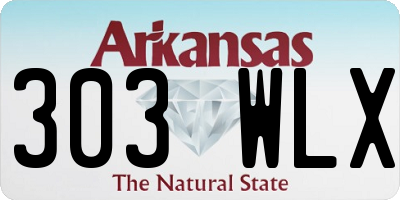 AR license plate 303WLX