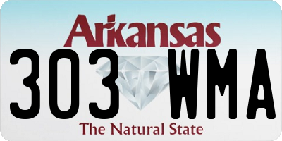 AR license plate 303WMA