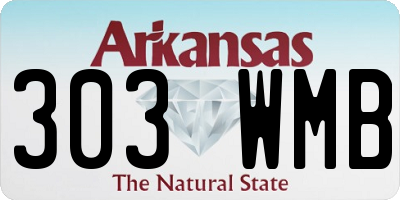 AR license plate 303WMB