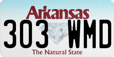 AR license plate 303WMD