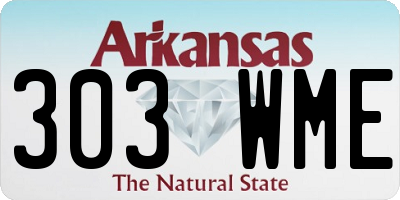 AR license plate 303WME