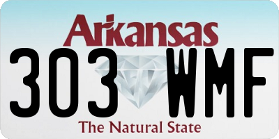 AR license plate 303WMF