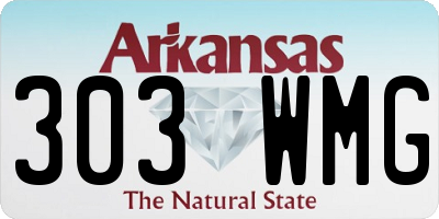 AR license plate 303WMG