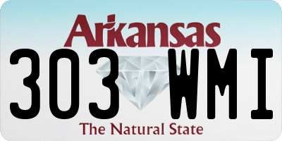 AR license plate 303WMI