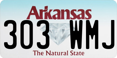 AR license plate 303WMJ