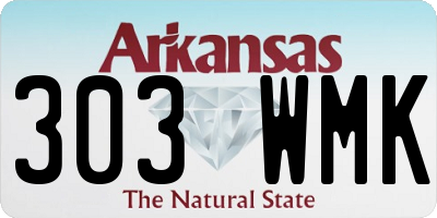 AR license plate 303WMK