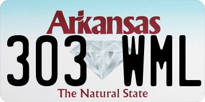 AR license plate 303WML
