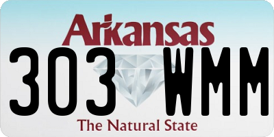 AR license plate 303WMM