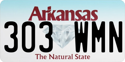 AR license plate 303WMN