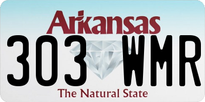 AR license plate 303WMR