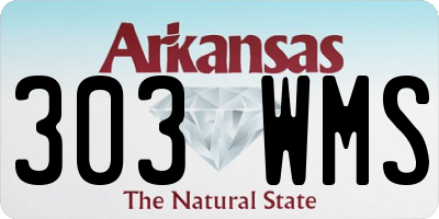 AR license plate 303WMS