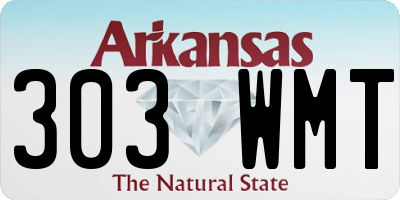AR license plate 303WMT