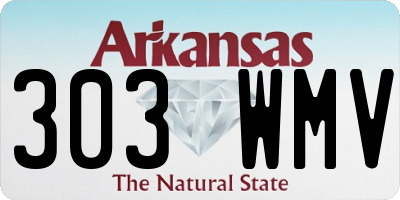 AR license plate 303WMV