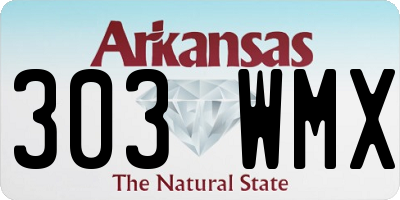 AR license plate 303WMX