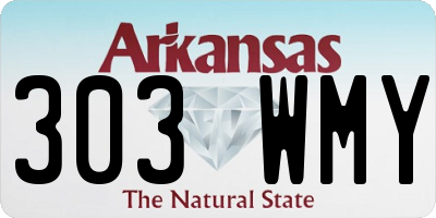 AR license plate 303WMY