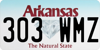 AR license plate 303WMZ