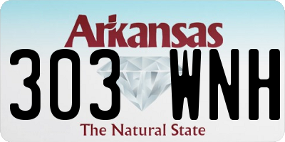 AR license plate 303WNH