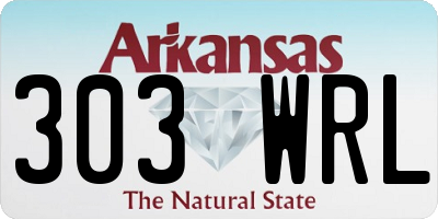 AR license plate 303WRL