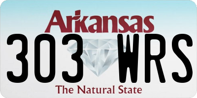 AR license plate 303WRS