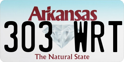 AR license plate 303WRT
