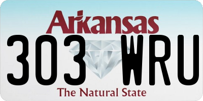 AR license plate 303WRU