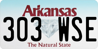 AR license plate 303WSE