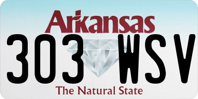 AR license plate 303WSV