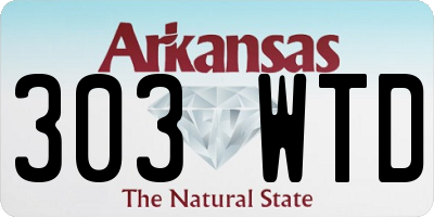 AR license plate 303WTD