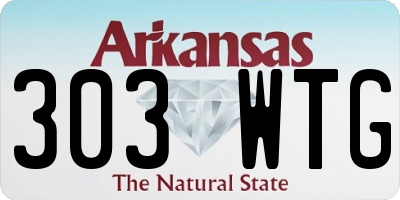 AR license plate 303WTG