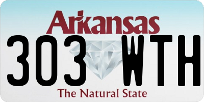 AR license plate 303WTH