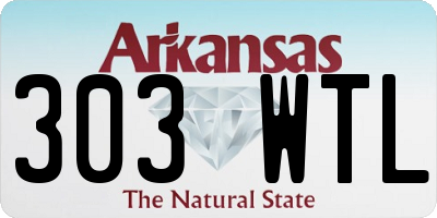 AR license plate 303WTL