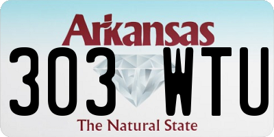 AR license plate 303WTU