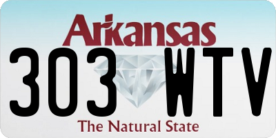 AR license plate 303WTV