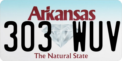 AR license plate 303WUV
