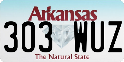AR license plate 303WUZ