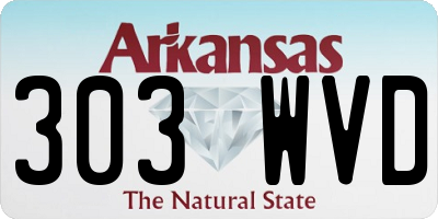 AR license plate 303WVD