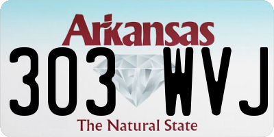 AR license plate 303WVJ