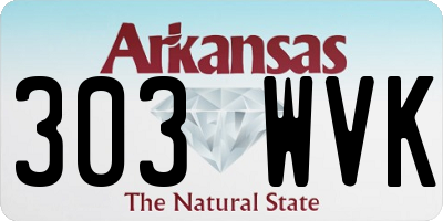AR license plate 303WVK
