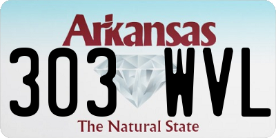 AR license plate 303WVL