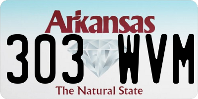 AR license plate 303WVM