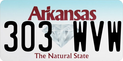 AR license plate 303WVW