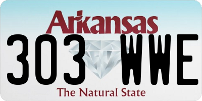 AR license plate 303WWE