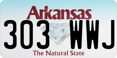 AR license plate 303WWJ