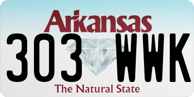 AR license plate 303WWK