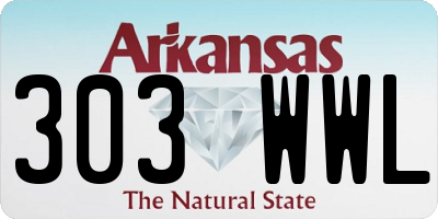 AR license plate 303WWL