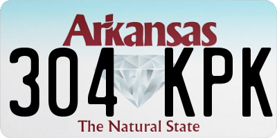 AR license plate 304KPK