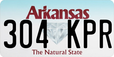 AR license plate 304KPR