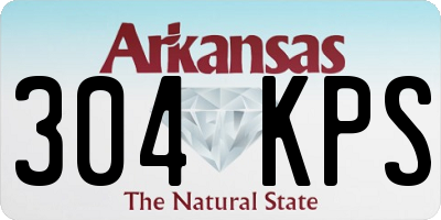 AR license plate 304KPS