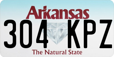 AR license plate 304KPZ