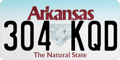 AR license plate 304KQD